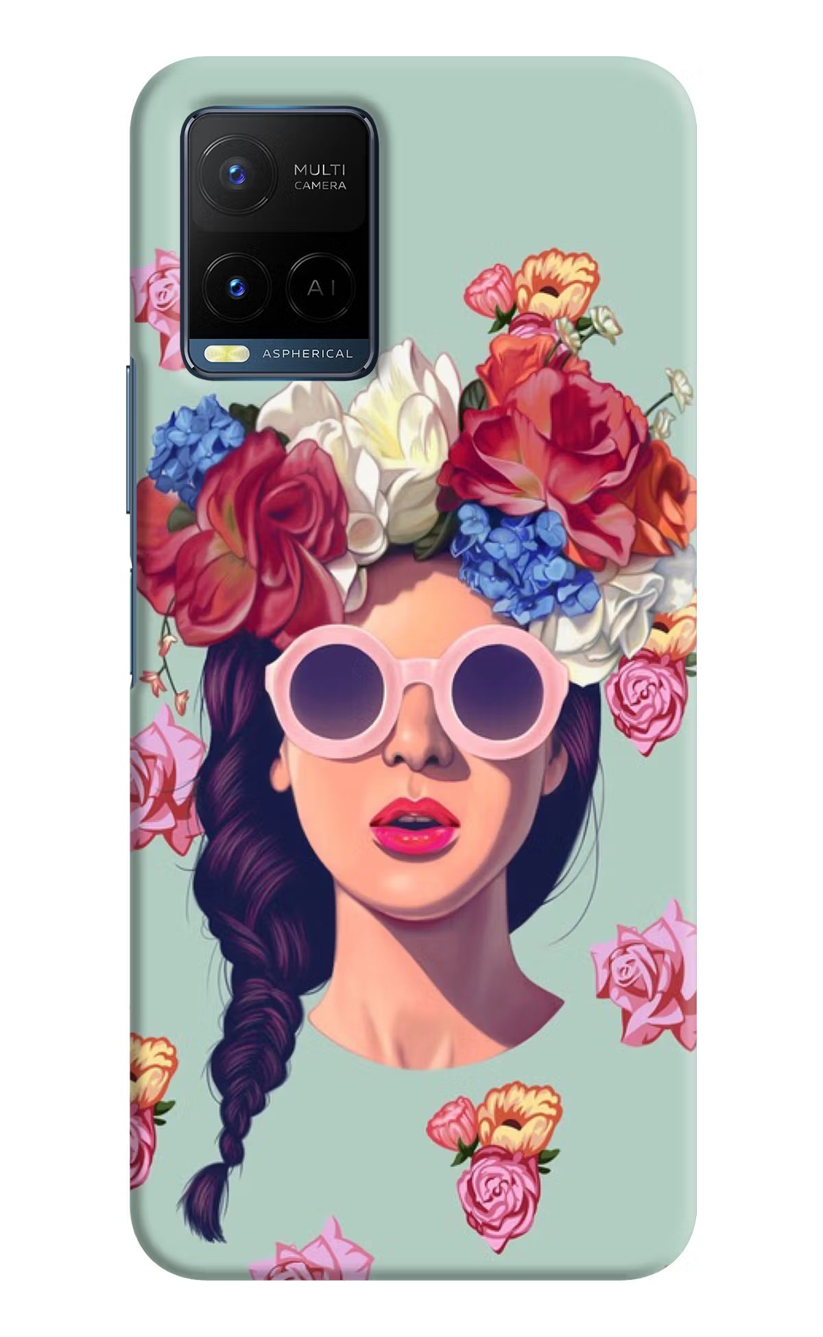 Pretty Girl Vivo Y21/Y21s/Y33s Hard Case Back Cover by Casekaro