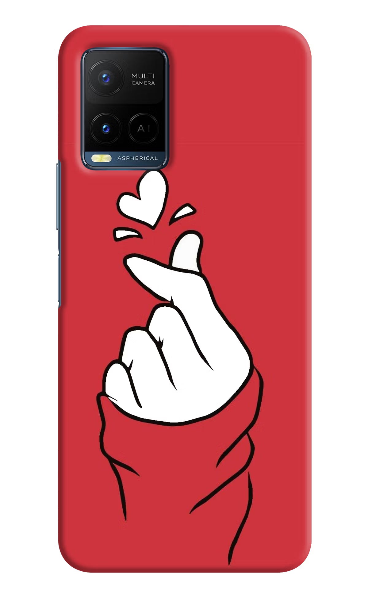 Korean Love Sign Vivo Y21/Y21s/Y33s Hard Case Back Cover by Casekaro