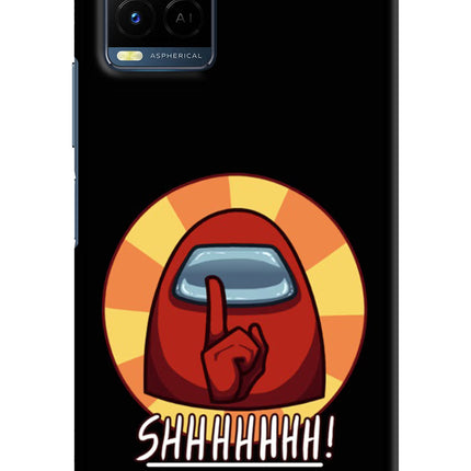 Among Us Shhh! Vivo Y21/Y21s/Y33s Hard Case Back Cover by Casekaro