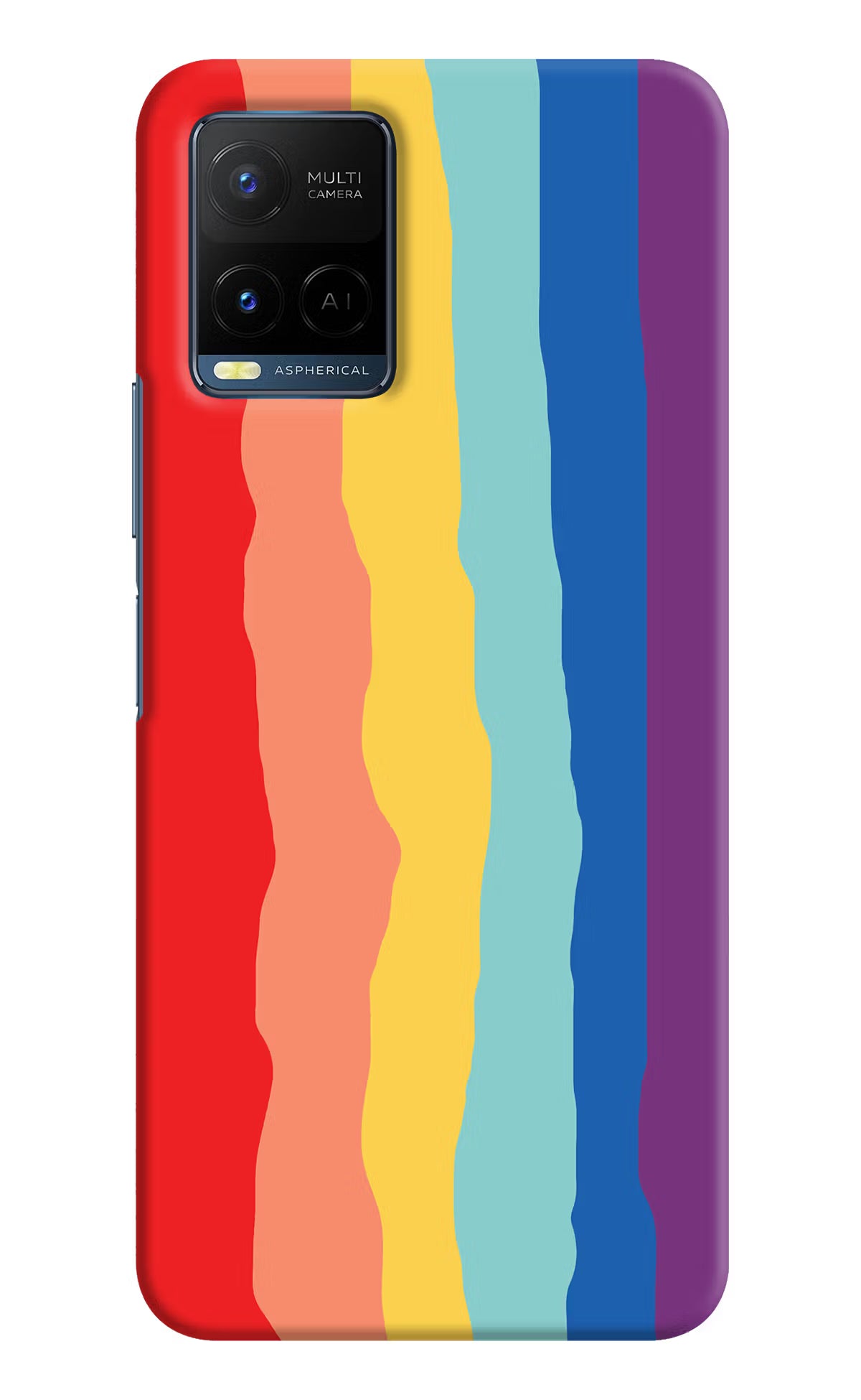Rainbow Vivo Y21/Y21s/Y33s Hard Case Back Cover by Casekaro