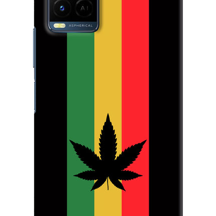 Weed Flag Vivo Y21/Y21s/Y33s Hard Case Back Cover by Casekaro