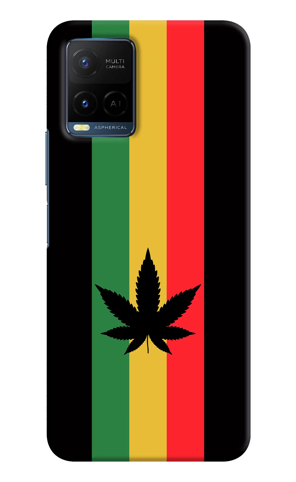 Weed Flag Vivo Y21/Y21s/Y33s Hard Case Back Cover by Casekaro