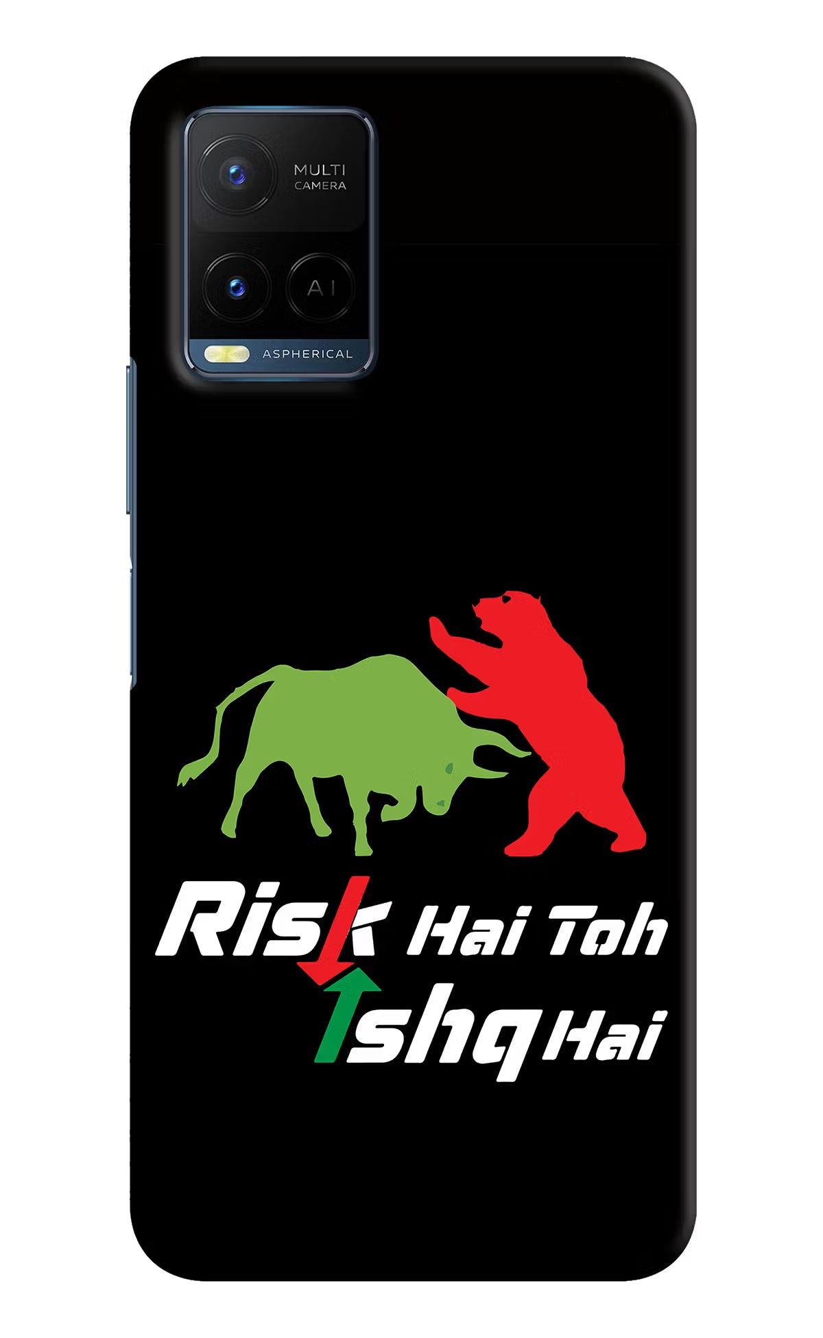 Risk Hai Toh Ishq Hai Vivo Y21/Y21s/Y33s Hard Case Back Cover by Casekaro