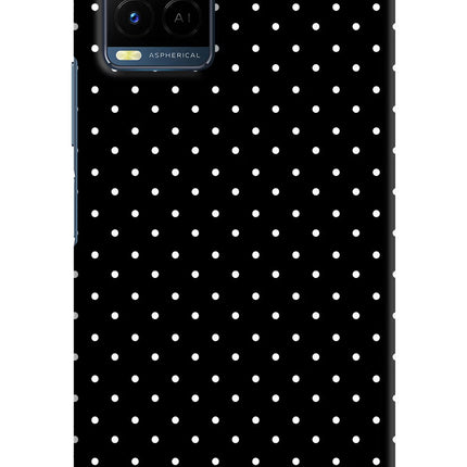 White Dots Vivo Y21/Y21s/Y33s Hard Case Back Cover by Casekaro