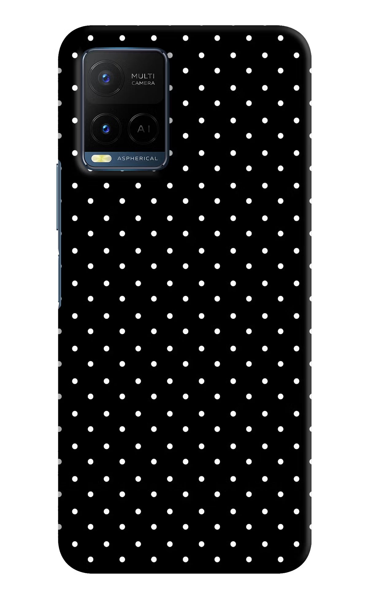 White Dots Vivo Y21/Y21s/Y33s Hard Case Back Cover by Casekaro