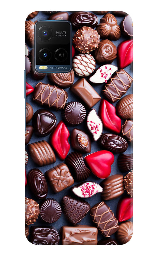 Chocolates Vivo Y21/Y21s/Y33s Hard Case Back Cover by Casekaro