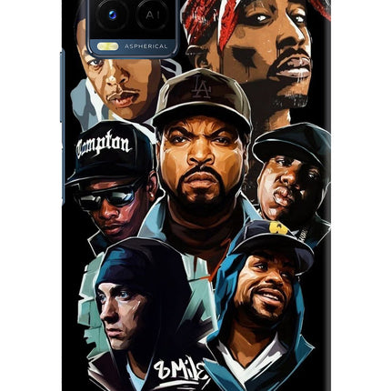 Rappers Vivo Y21/Y21s/Y33s Hard Case Back Cover by Casekaro