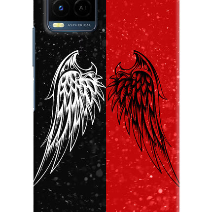 Wings Vivo Y21/Y21s/Y33s Hard Case Back Cover by Casekaro