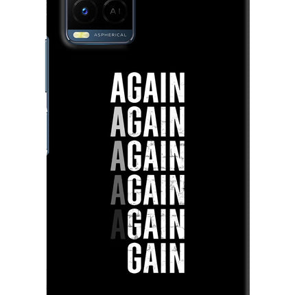 Again Again Gain Vivo Y21/Y21s/Y33s Hard Case Back Cover by Casekaro