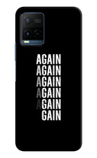 Again Again Gain Vivo Y21/Y21s/Y33s Hard Case Back Cover by Casekaro