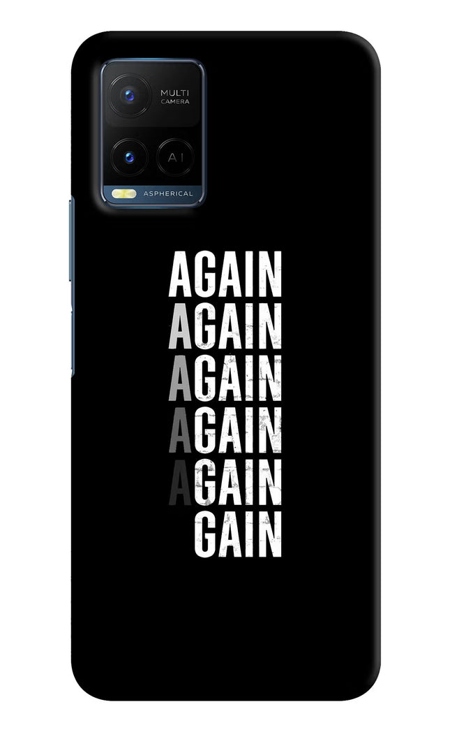 Again Again Gain Vivo Y21/Y21s/Y33s Hard Case Back Cover by Casekaro