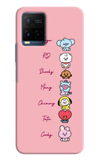 BTS names Vivo Y21/Y21s/Y33s Hard Case Back Cover by Casekaro