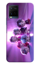 BTS Chibi Vivo Y21/Y21s/Y33s Hard Case Back Cover by Casekaro