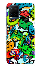 Game Doodle Vivo Y21/Y21s/Y33s Hard Case Back Cover by Casekaro