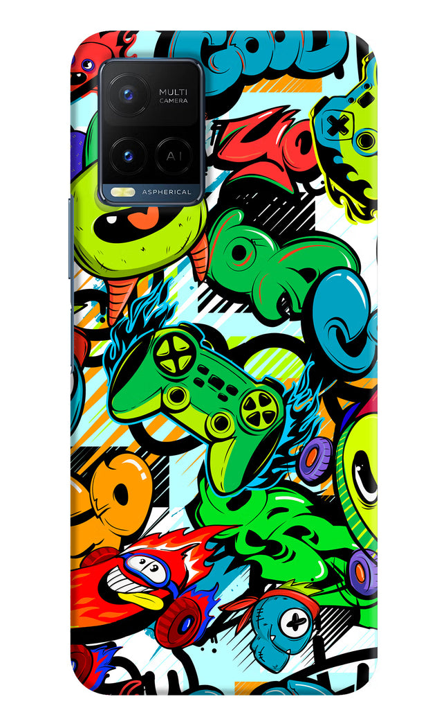 Game Doodle Vivo Y21/Y21s/Y33s Hard Case Back Cover by Casekaro