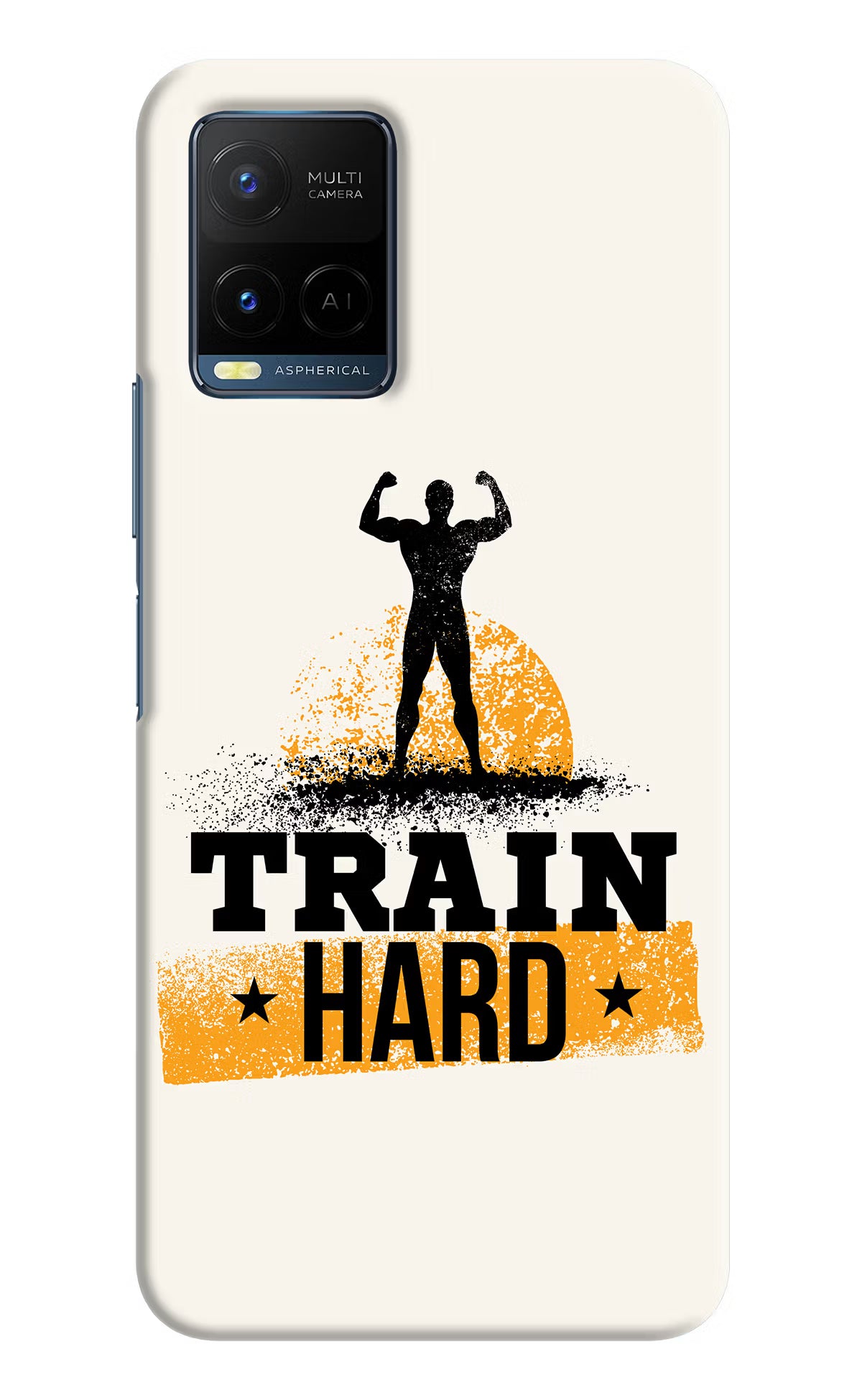Train Hard Vivo Y21/Y21s/Y33s Hard Case Back Cover by Casekaro