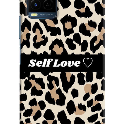 Leopard Print Self Love Vivo Y21/Y21s/Y33s Hard Case Back Cover by Casekaro