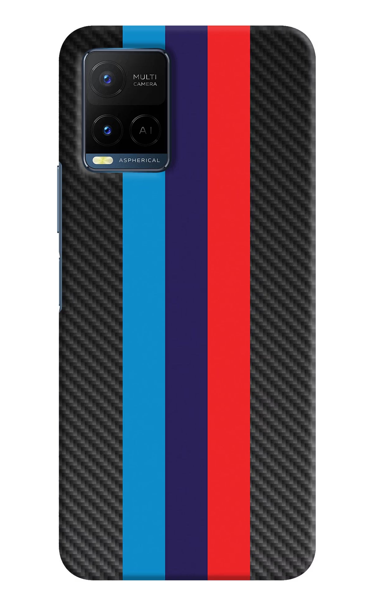 BMW Stripes Pattern Vivo Y21/Y21s/Y33s Hard Case Back Cover by Casekaro