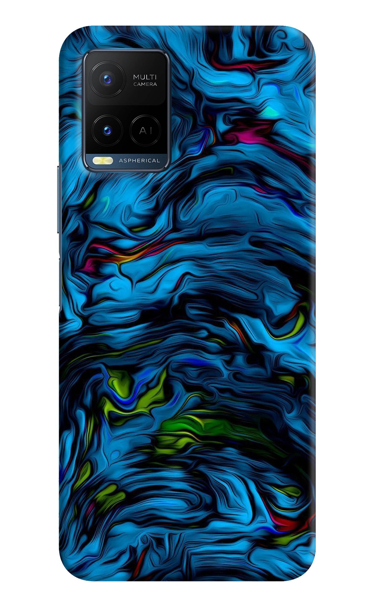 Dark Blue Abstract Vivo Y21/Y21s/Y33s Back Cover