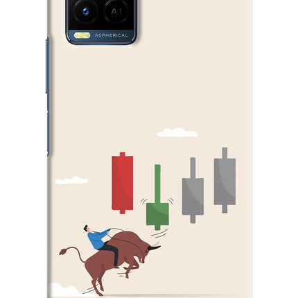 Bull Trading Momentum Vivo Y21/Y21s/Y33s Hard Case Back Cover by Casekaro