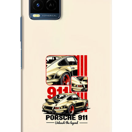 Classic Porsche 911 Vivo Y21/Y21s/Y33s Hard Case Back Cover by Casekaro