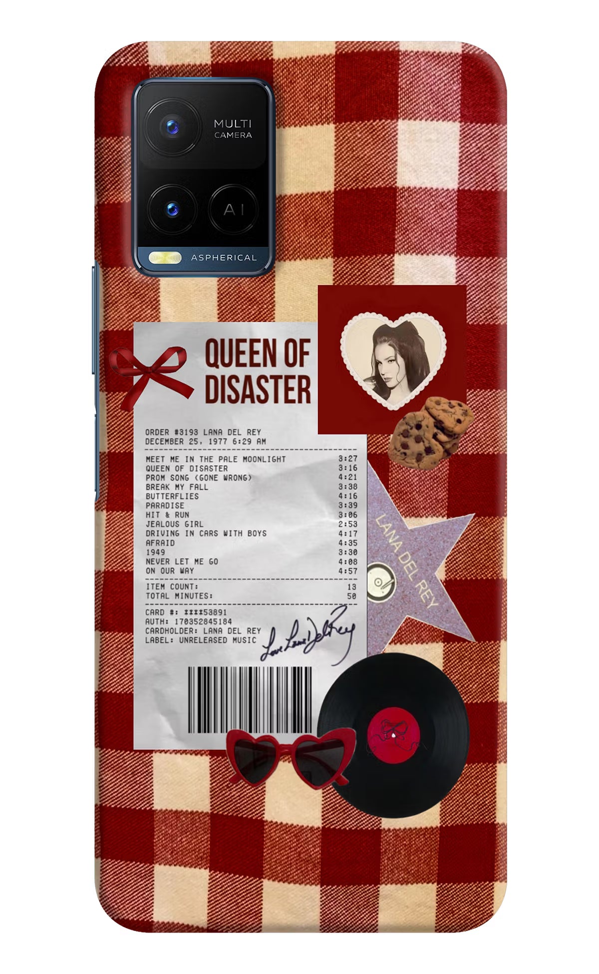 Queen of Disaster Vivo Y21/Y21s/Y33s Hard Case Back Cover by Casekaro