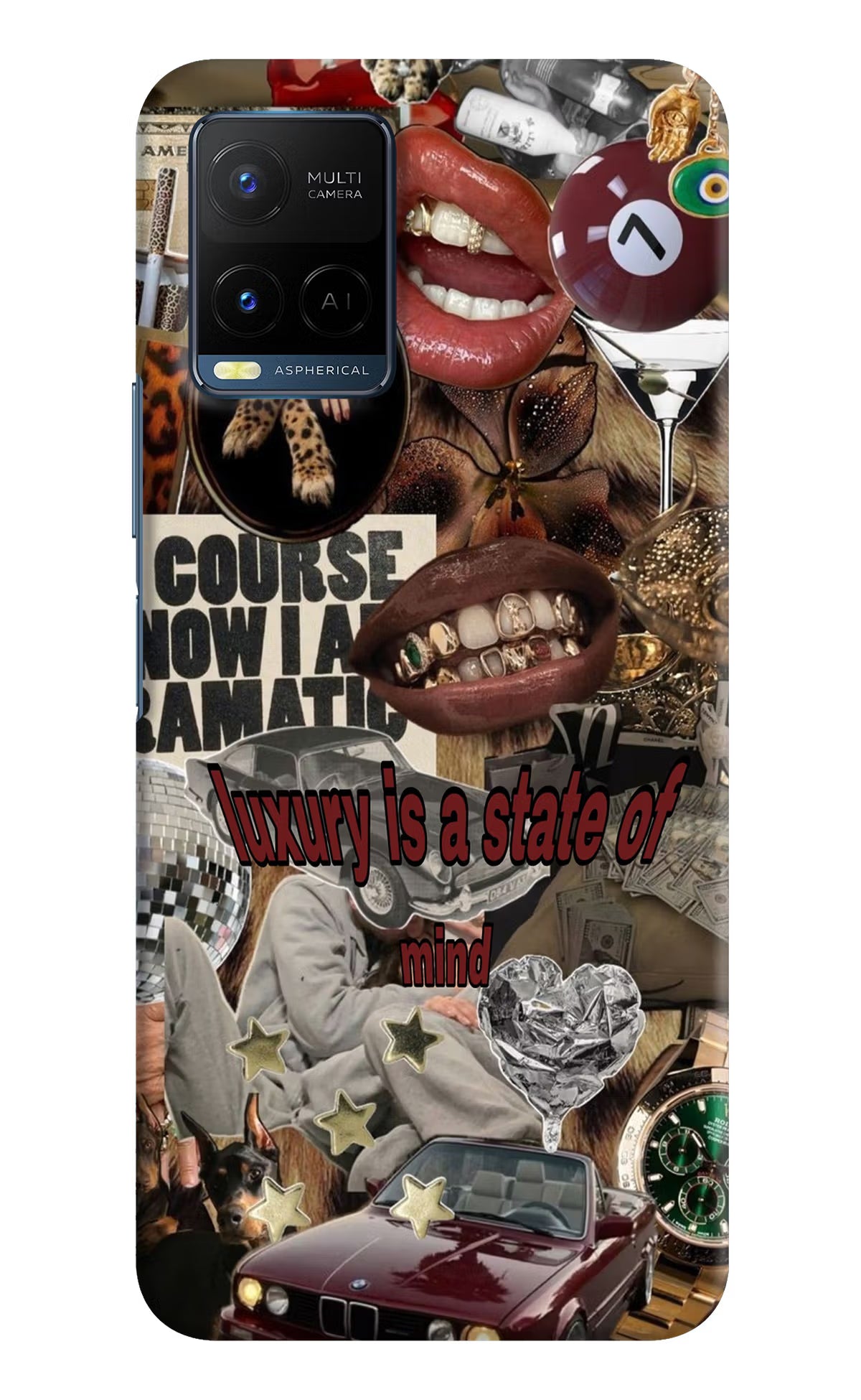 Luxury Vivo Y21/Y21s/Y33s Hard Case Back Cover by Casekaro