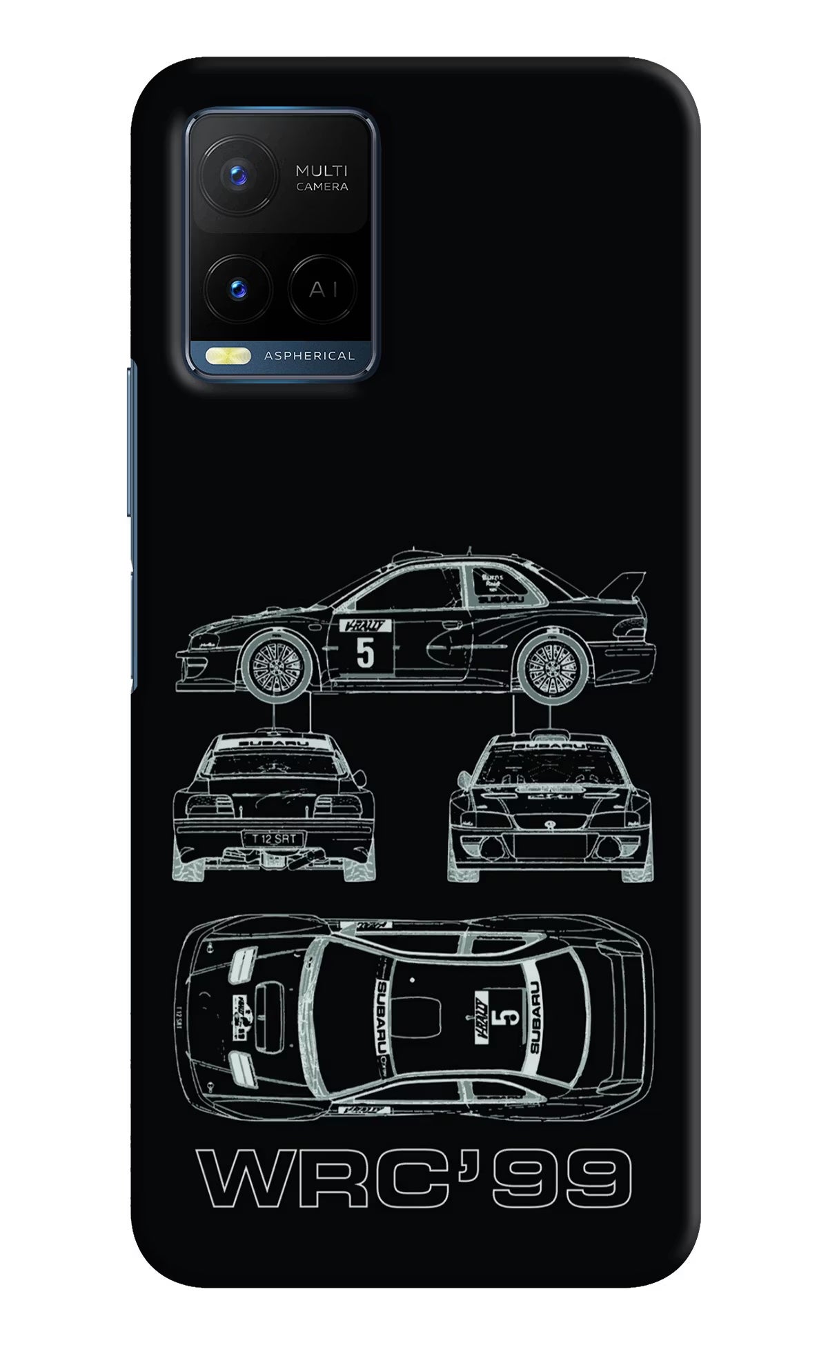 WRC'99 Vivo Y21/Y21s/Y33s Hard Case Back Cover by Casekaro