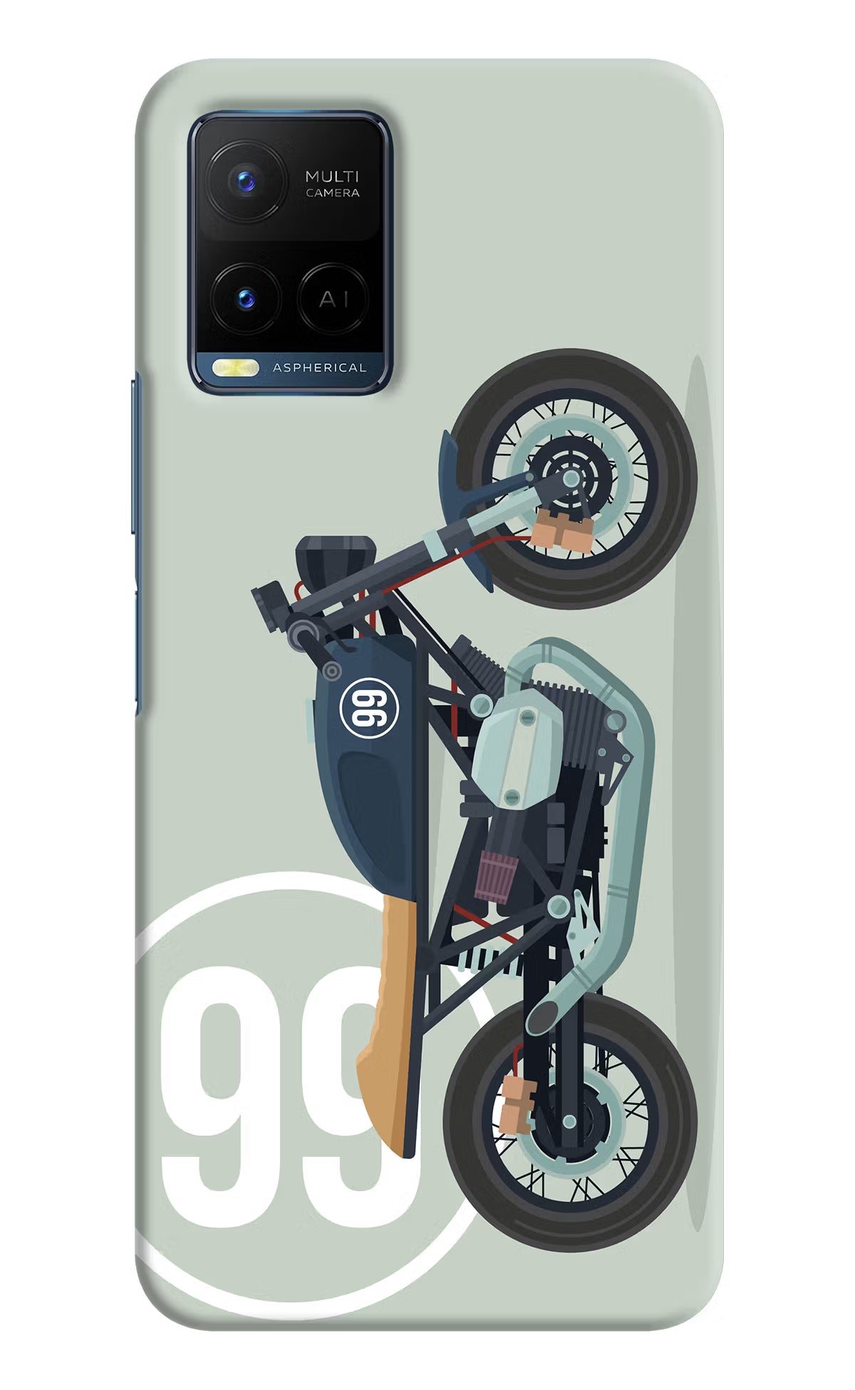 Classic Cafe Racer 99 Vivo Y21/Y21s/Y33s Hard Case Back Cover by Casekaro