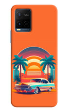 Palm Drive 80s Vivo Y21/Y21s/Y33s Hard Case Back Cover by Casekaro
