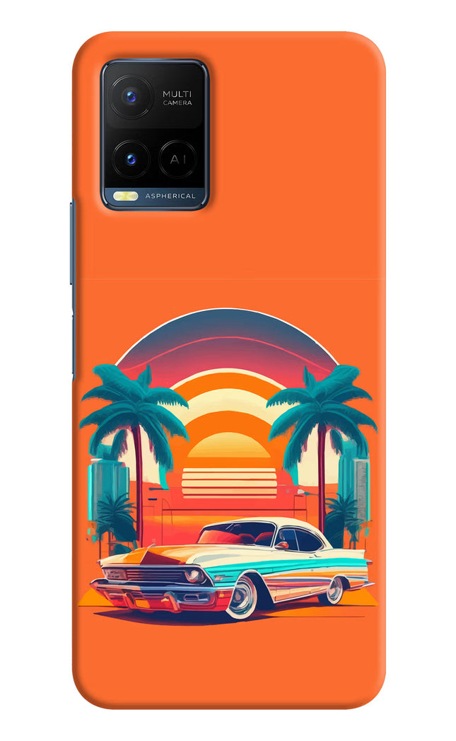 Palm Drive 80s Vivo Y21/Y21s/Y33s Hard Case Back Cover by Casekaro