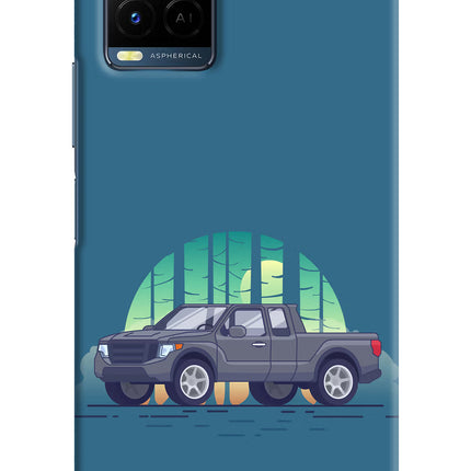 Retro Garage Vibe Vivo Y21/Y21s/Y33s Hard Case Back Cover by Casekaro