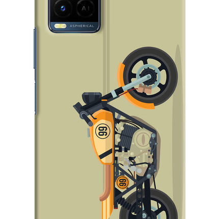 Vertical Speedster Vivo Y21/Y21s/Y33s Hard Case Back Cover by Casekaro