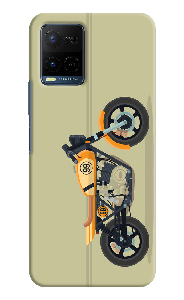 Vertical Speedster Vivo Y21/Y21s/Y33s Hard Case Back Cover by Casekaro