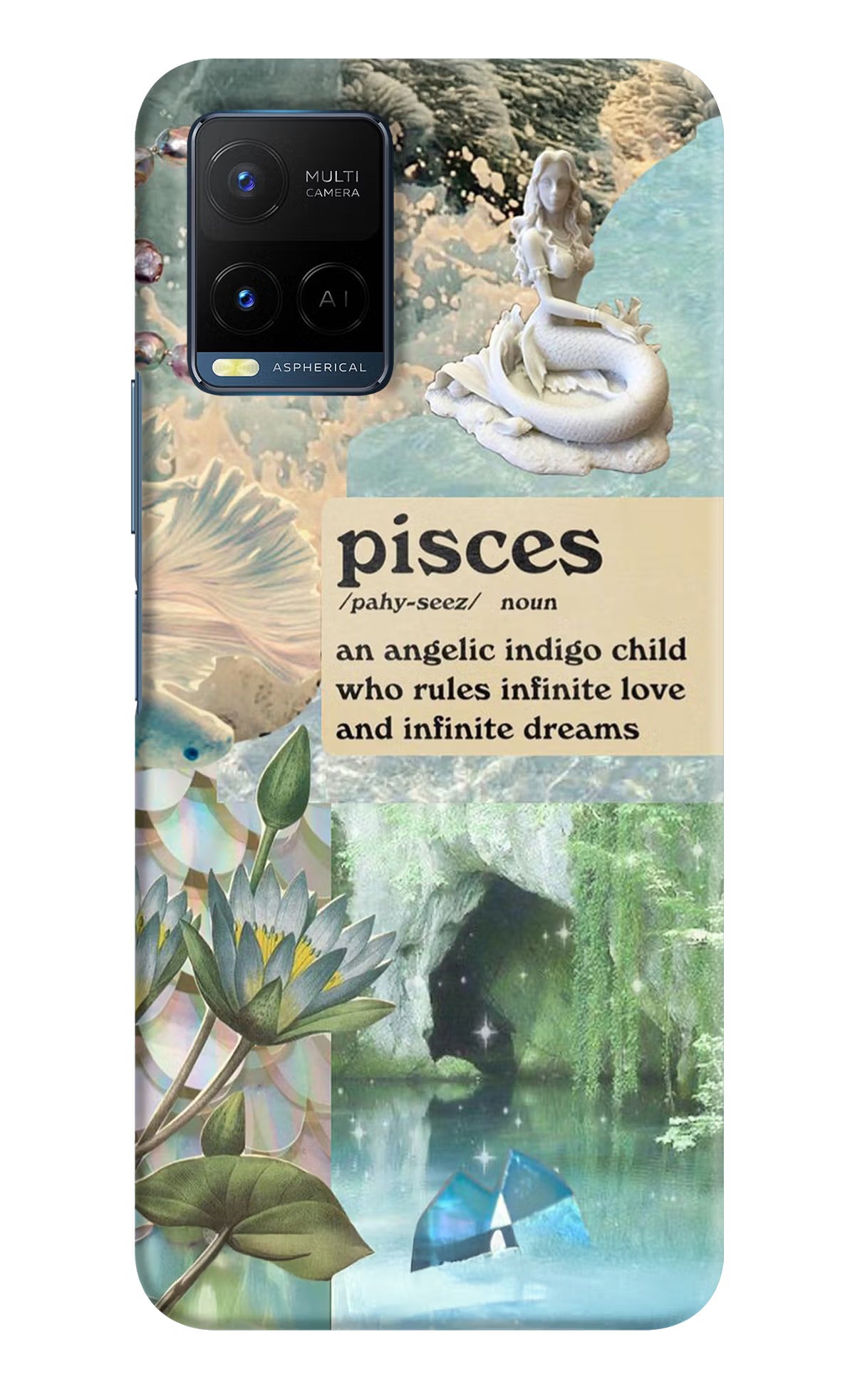 Pisces Zodiac Vivo Y21/Y21s/Y33s Hard Case Back Cover by Casekaro