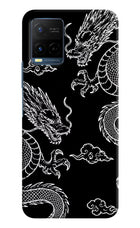 Twin Dragons Vivo Y21/Y21s/Y33s Hard Case Back Cover by Casekaro