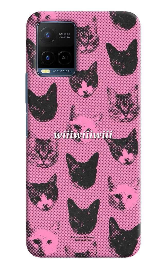 Pink Cats Vivo Y21/Y21s/Y33s Hard Case Back Cover by Casekaro