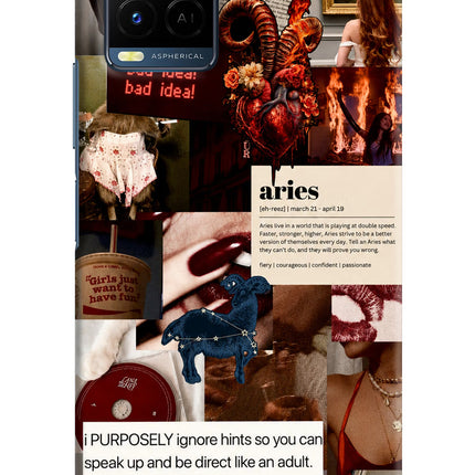 Zodiac Aries Vivo Y21/Y21s/Y33s Hard Case Back Cover by Casekaro