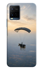 Skydiving Cow Vivo Y21/Y21s/Y33s Hard Case Back Cover by Casekaro