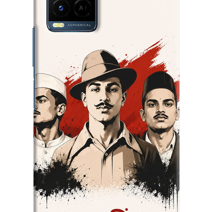 Bhagat Singh Trio Vivo Y21/Y21s/Y33s Hard Case Back Cover by Casekaro