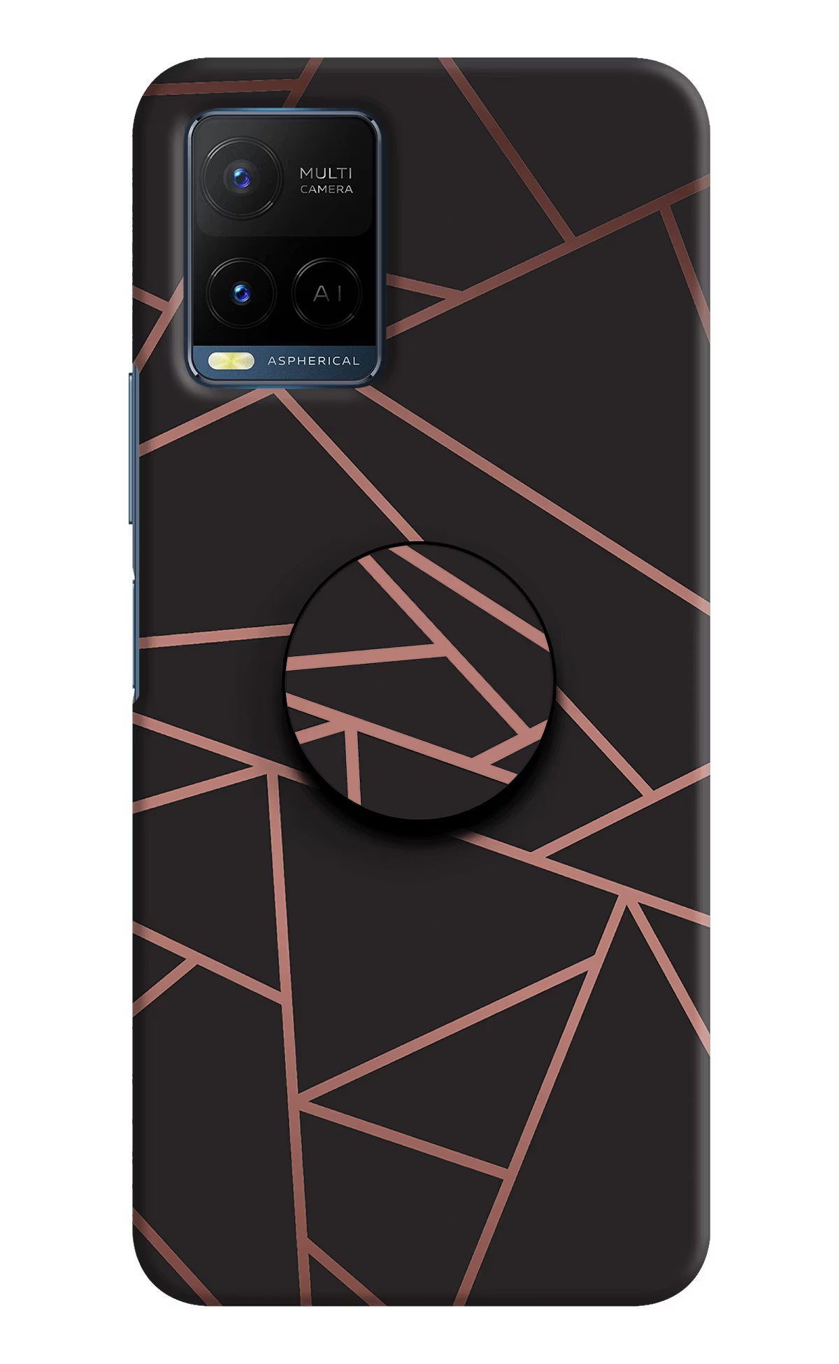 Geometric Pattern Vivo Y21/Y21s/Y33s Pop Case by Casekaro