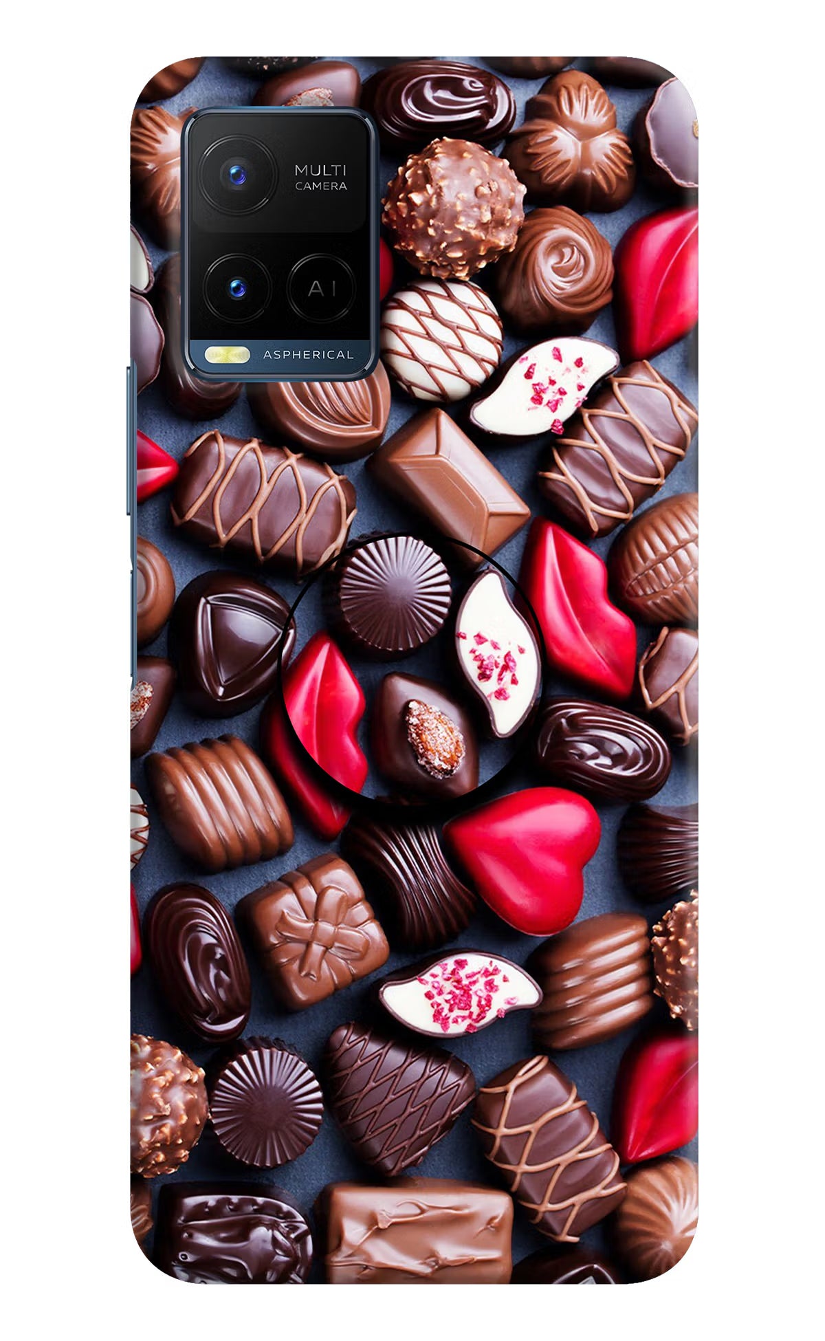 Chocolates Vivo Y21/Y21s/Y33s Pop Case by Casekaro