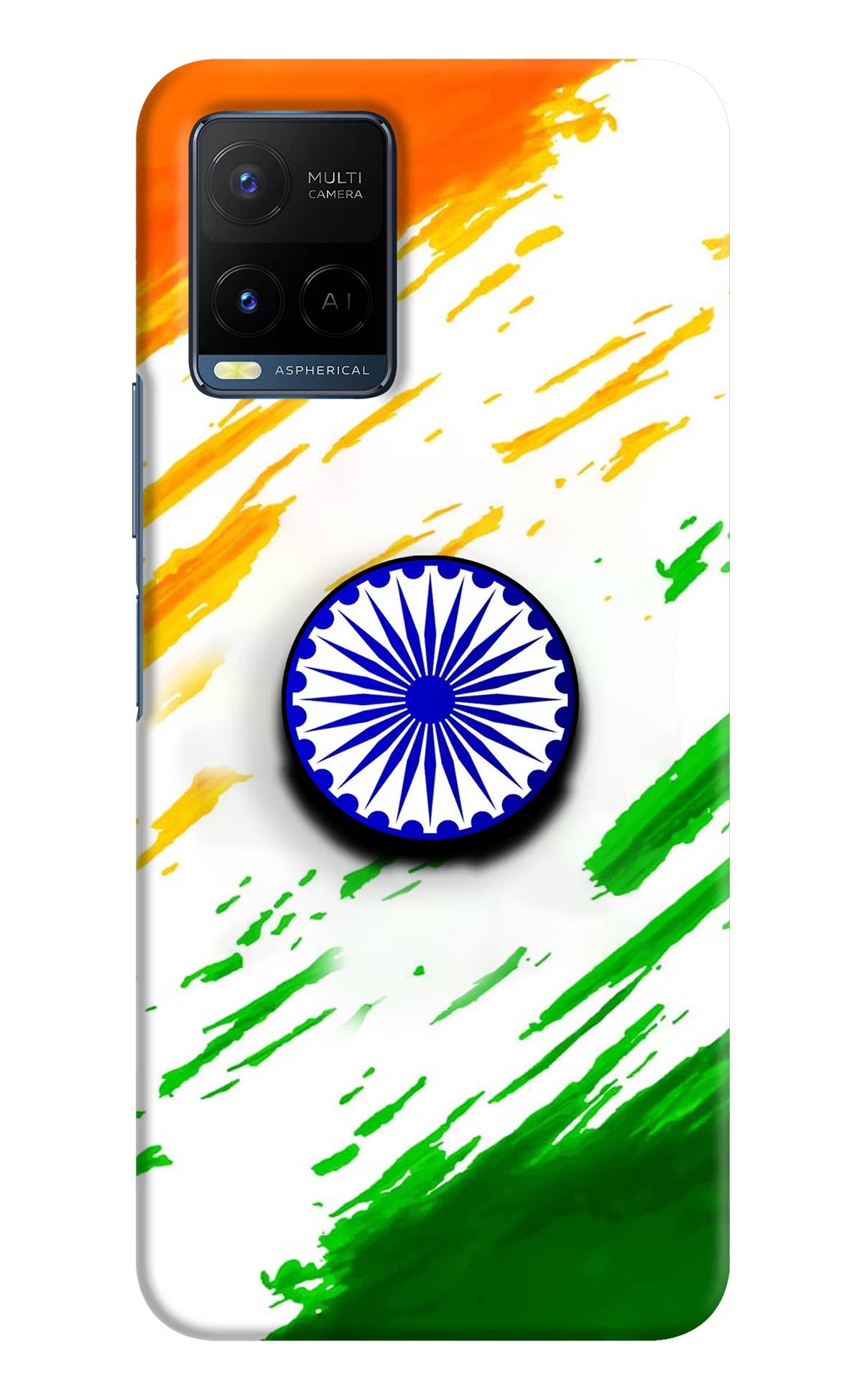 Indian Flag Ashoka Chakra Vivo Y21/Y21s/Y33s Pop Case by Casekaro