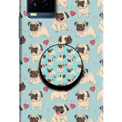 Pug Dog Vivo Y21/Y21s/Y33s Pop Case by Casekaro