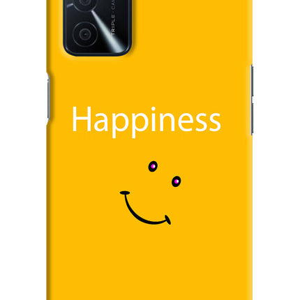 Happiness With Smiley Oppo A16 Hard Case Back Cover by Casekaro