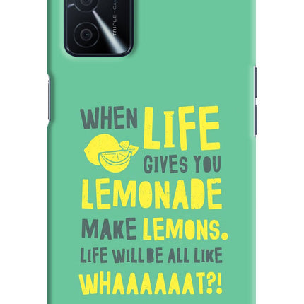 Quote Oppo A16 Hard Case Back Cover by Casekaro