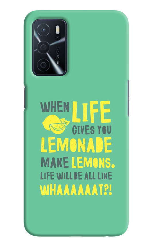 Quote Oppo A16 Hard Case Back Cover by Casekaro