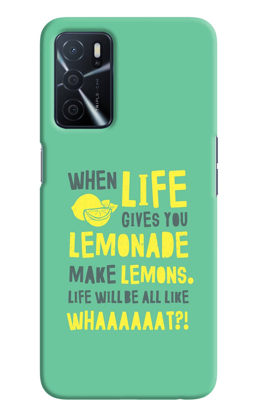Quote Oppo A16 Back Cover, Hard case