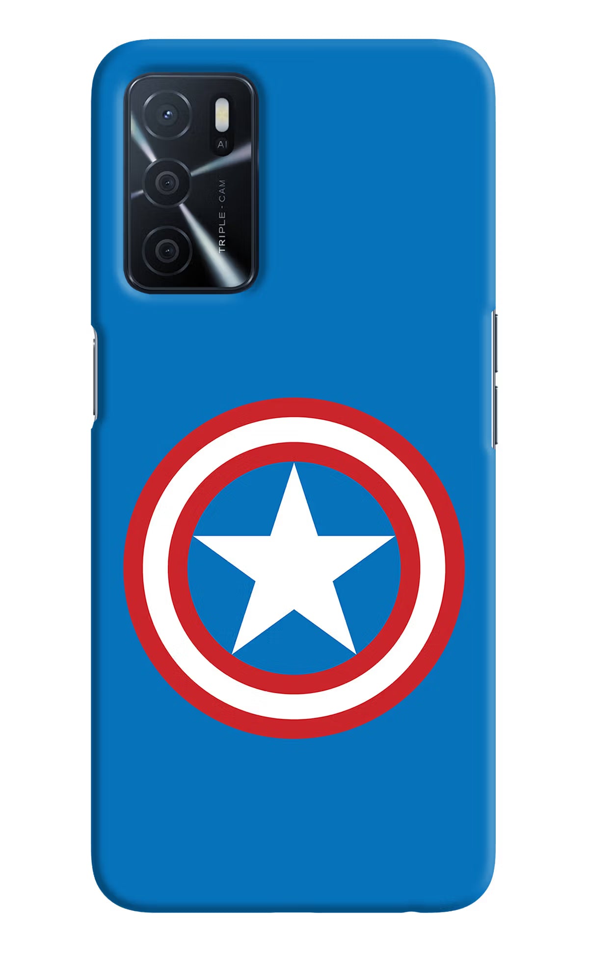 Captain America Logo Oppo A16 Hard Case Back Cover by Casekaro