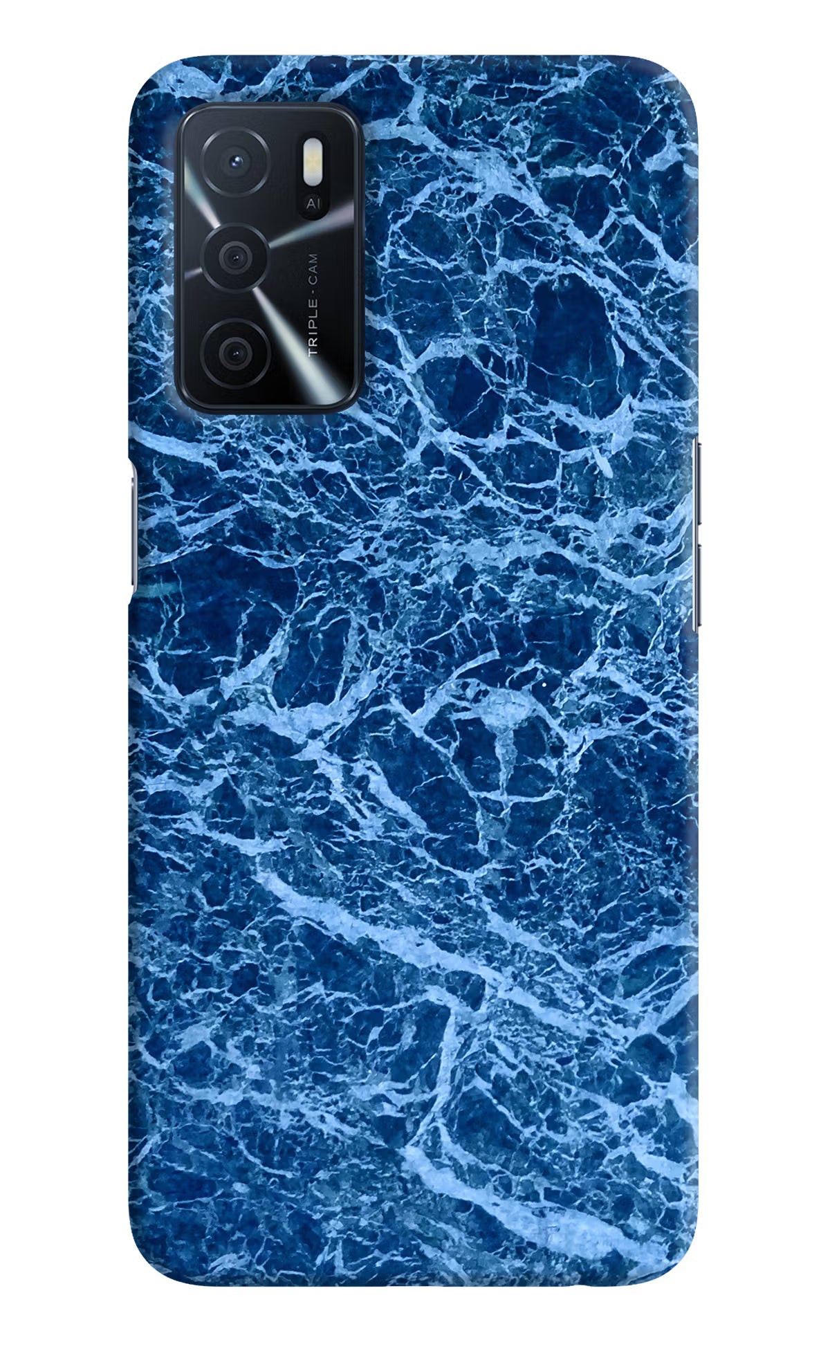 Blue Marble Oppo A16 Hard Case Back Cover by Casekaro
